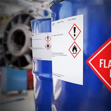 Chemical Oil resistant Petrochemical Labels