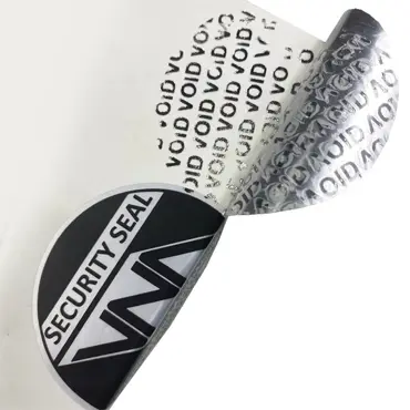 Security Tamper evident Chemical Labels