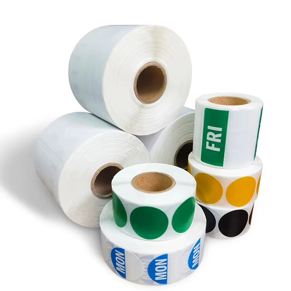 adhesive round stickers