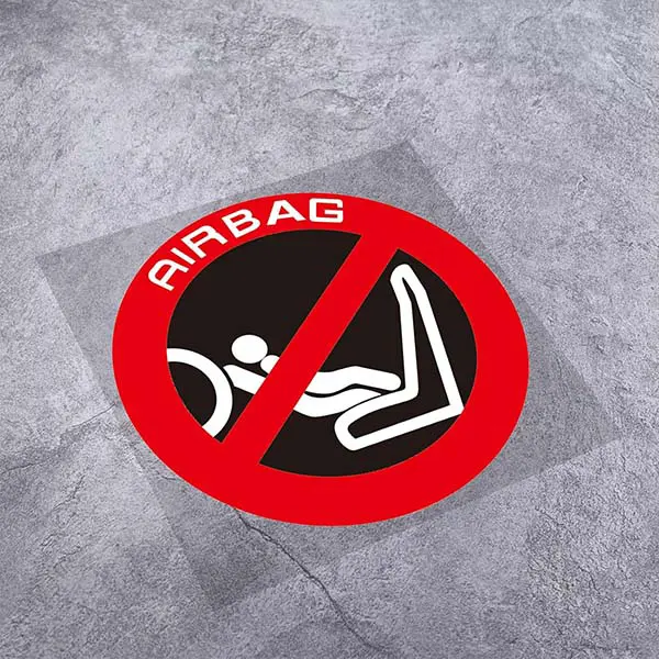 airbag sticker tear resistance