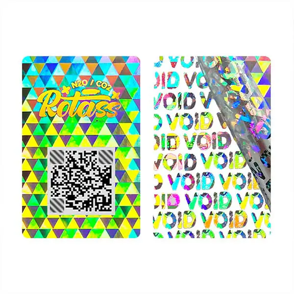 anti fake code hologram sticker