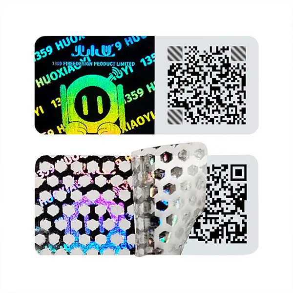 anti fake code hologram stickers