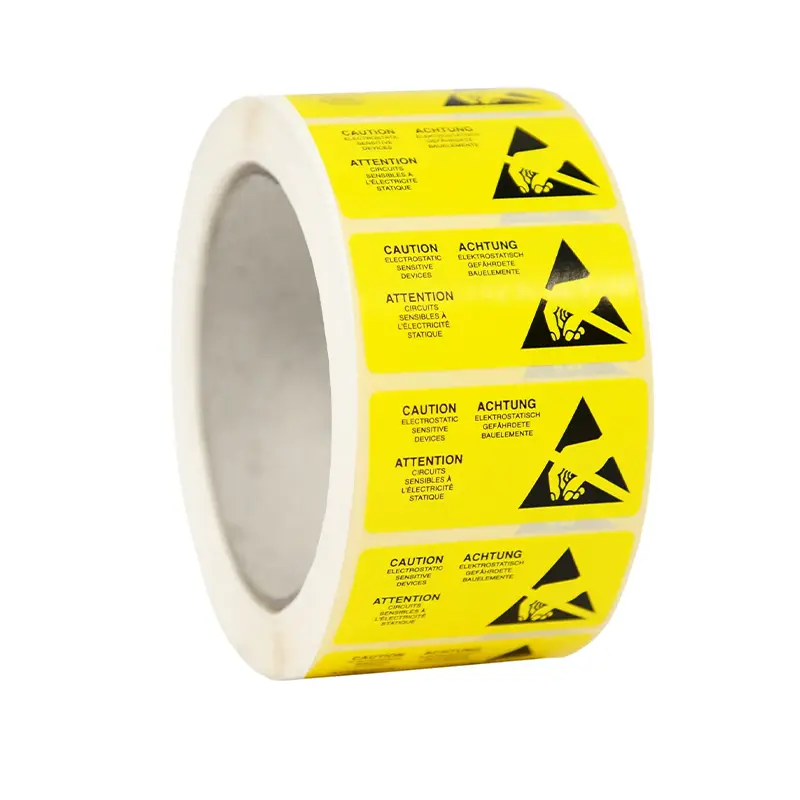 anti static warning labels