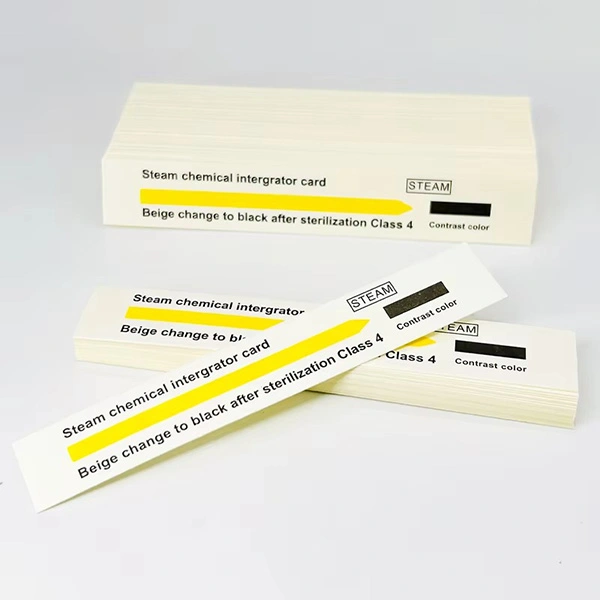 autoclave steam sterilization indicator labels yellow to black