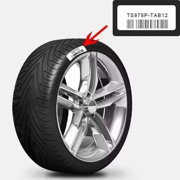 car tyre vulcanization barcode labels
