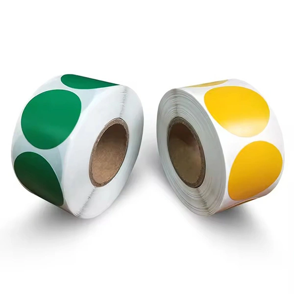 colored dot labels