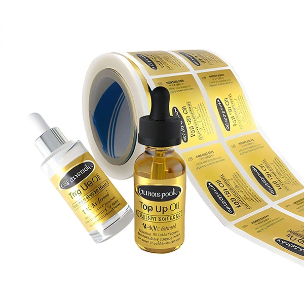 cosmetics bottle labels