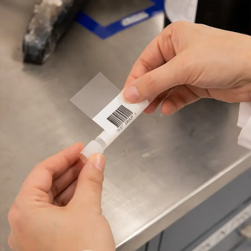 cryogenic barcode labels