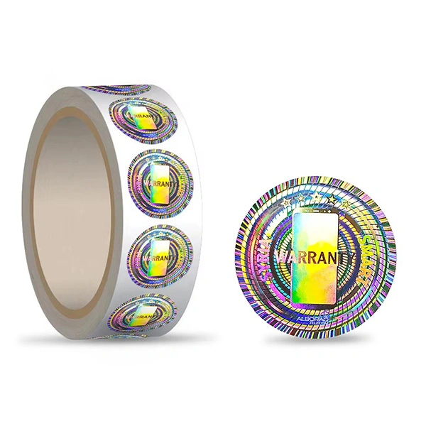 custom holographic foil labels