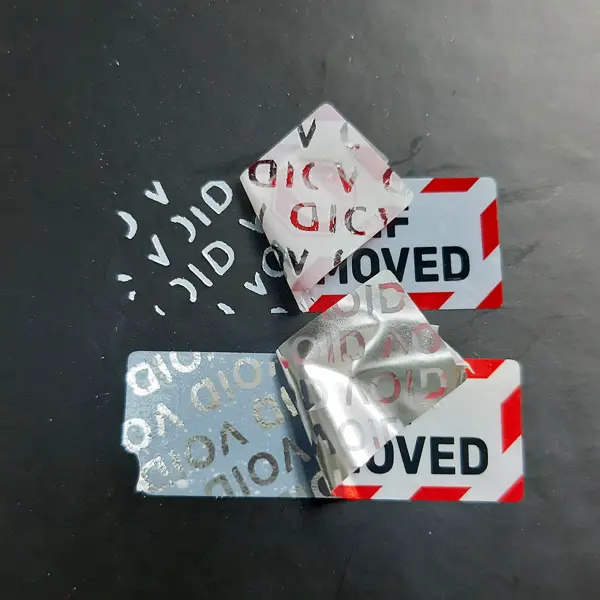 custom sticker security tamper seal labels