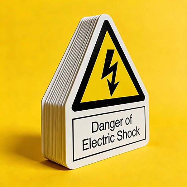 electrical voltage warning labels