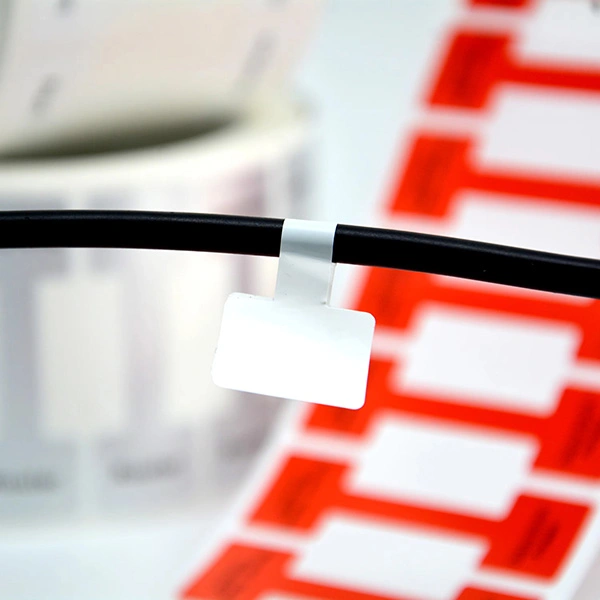 flag symmetrical cable labels for laser printer