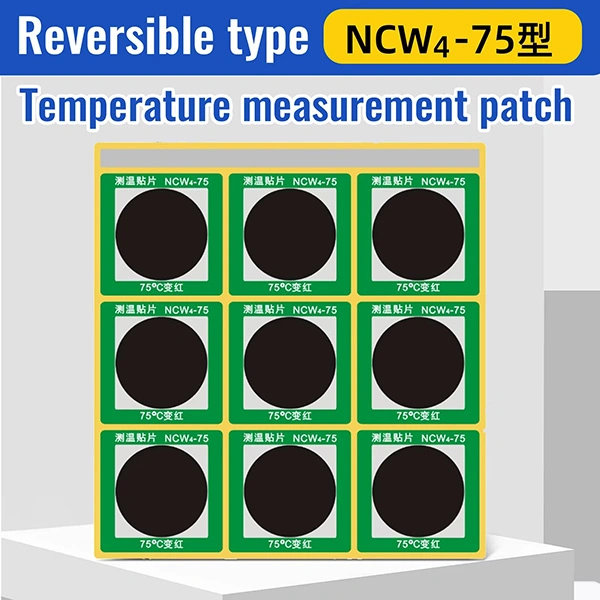heat sensitive color changing reversible temperature indicator sticker