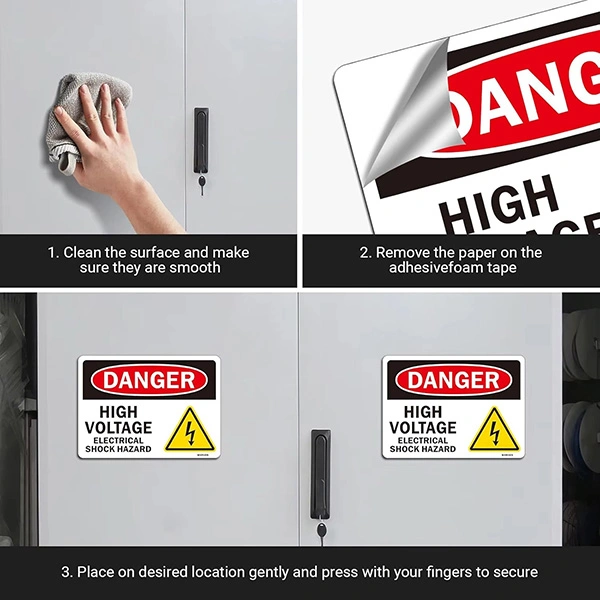 high voltage warning stickers