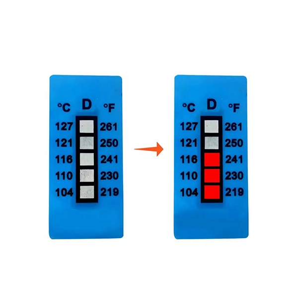 indicator strips labels for temperatures measuring