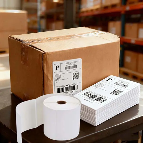 laser and inkjet half sheet adhesive mailing labels for shipping