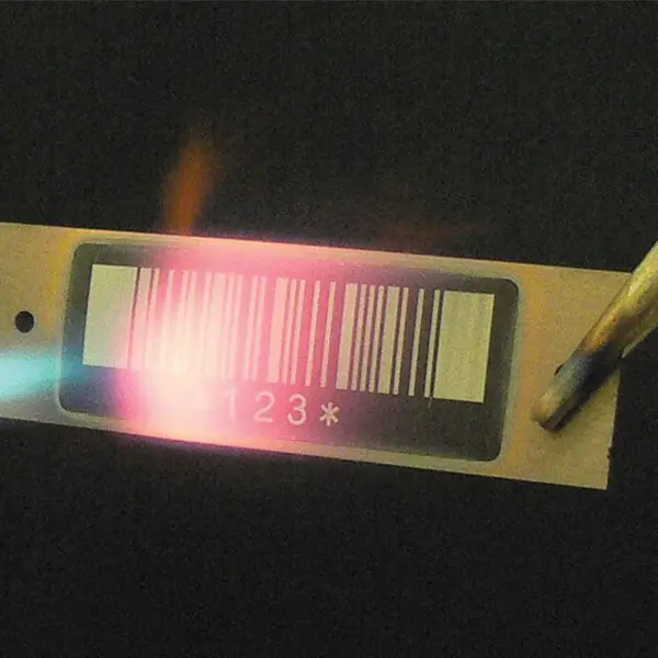 laser engraved