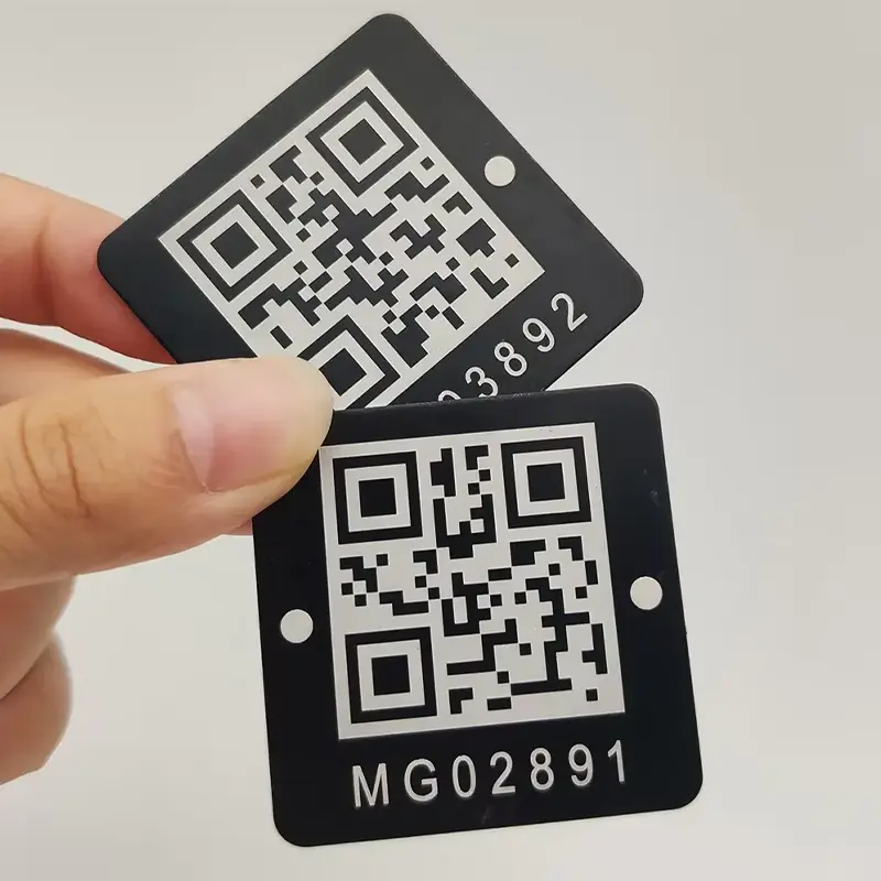 laser etched barcode labels