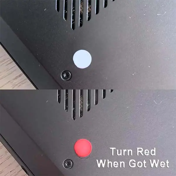liquid sensitive indicator