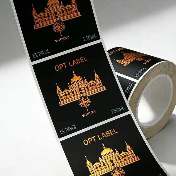 luxury hot stamping foil wine label
