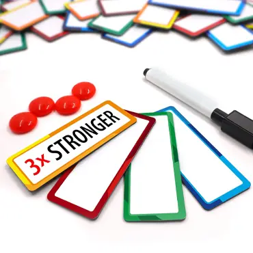 magnetic dry erase labels