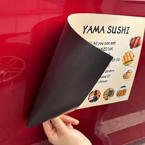 magnetic paper for metal surface