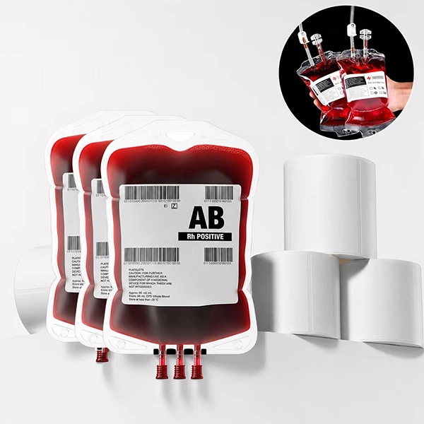 medical blood bag stickers