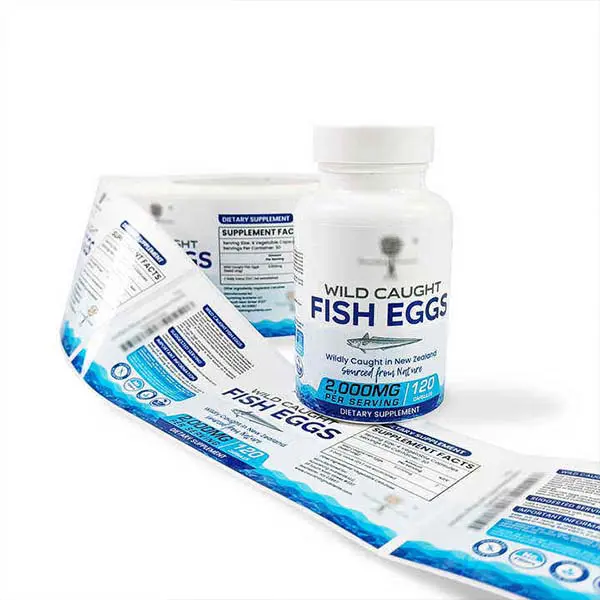 medical use custom printed pill bottle