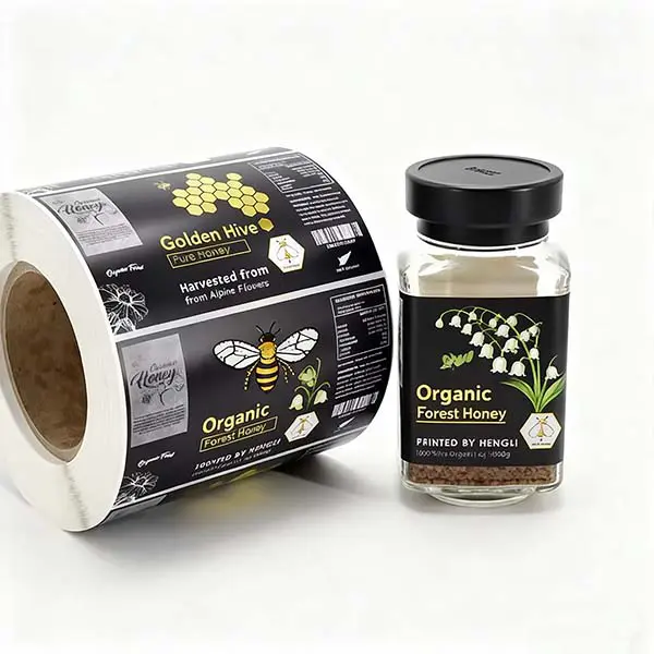 printed personalised glass jar label