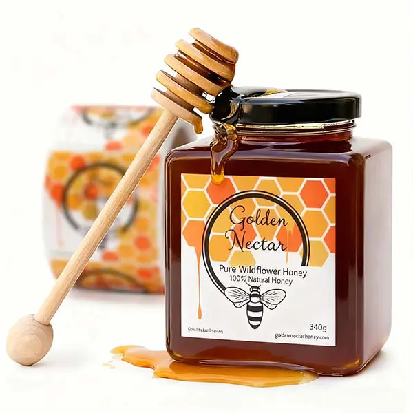 printed personalised glass jar labels