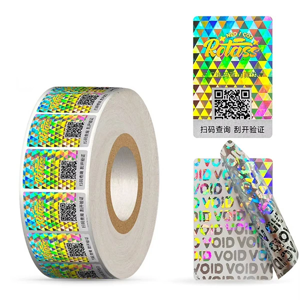 qr code hologram sticker