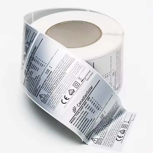 resistant silver labels