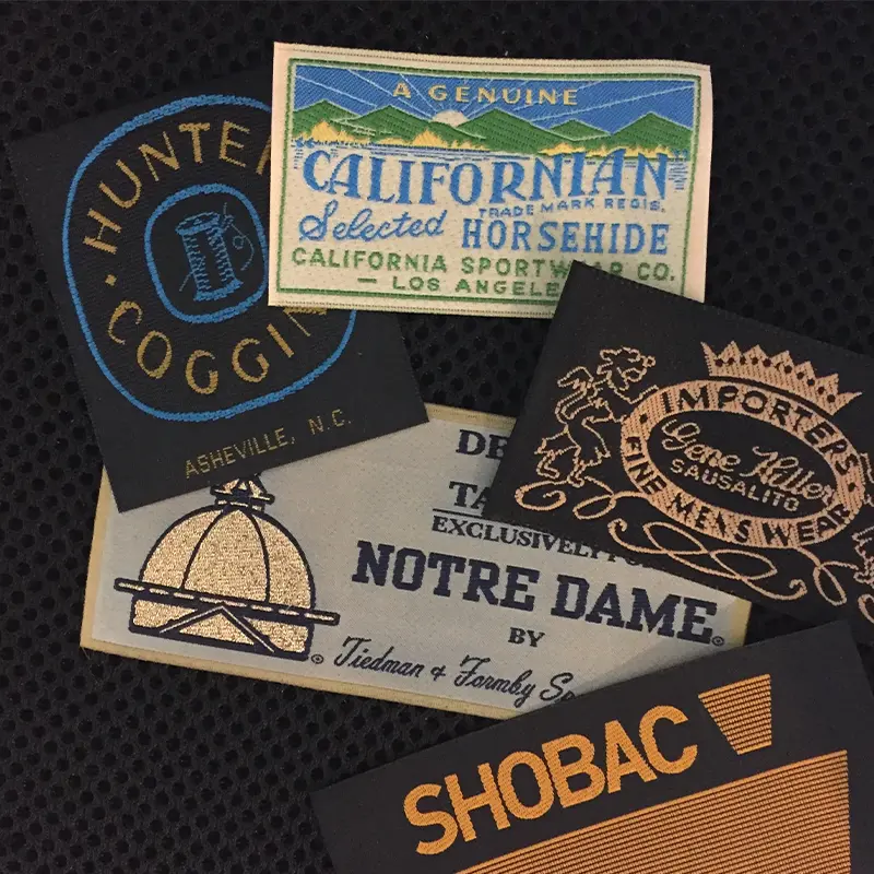 rubber clothing labels