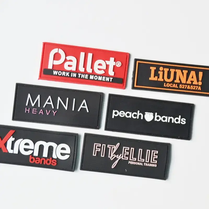 rubber name labels