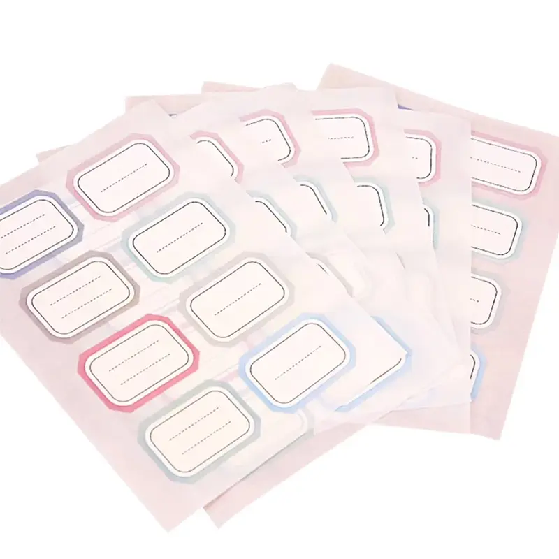 self adhesive name labels