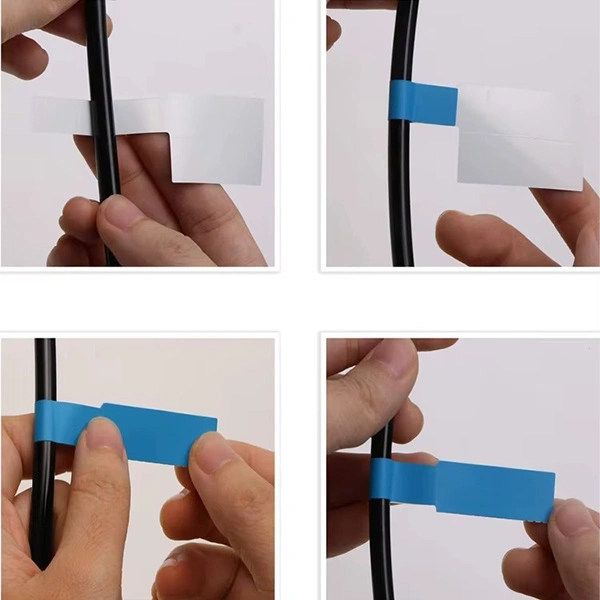 self laminating cable labels