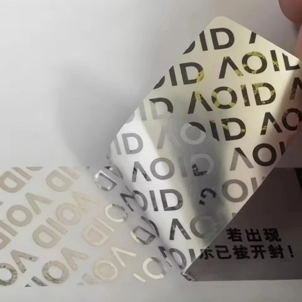 tamper proof label custom void