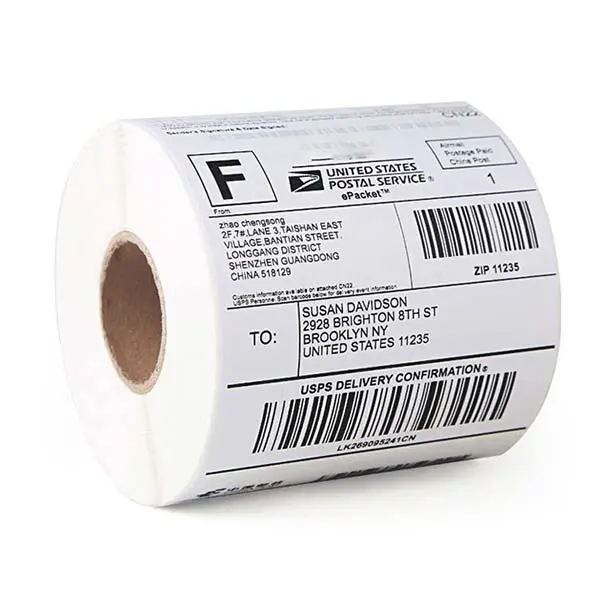 thermal adhesive stickers barcode printer labels