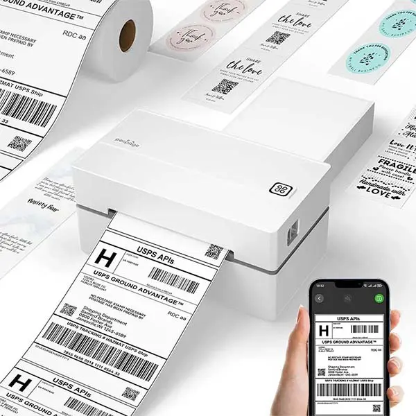 thermal adhesive stickers barcode printer