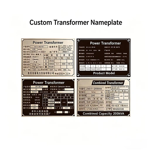 transformer nameplate labels