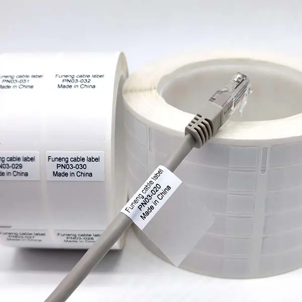 vinyl flame retardant material wrap around wire labels