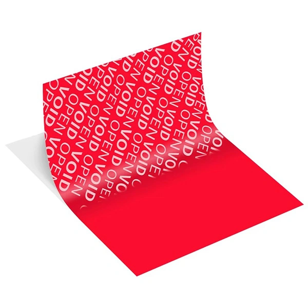 void tamper proof labels