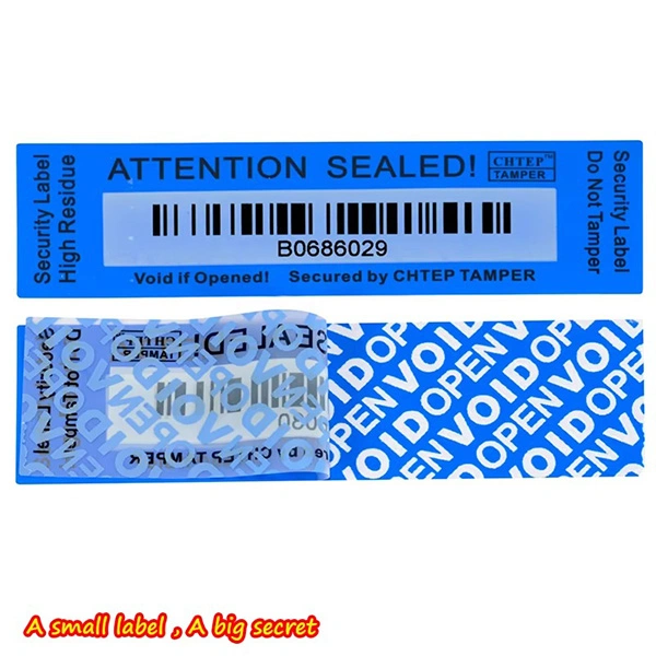 warranty tamper proof labels mobile camera