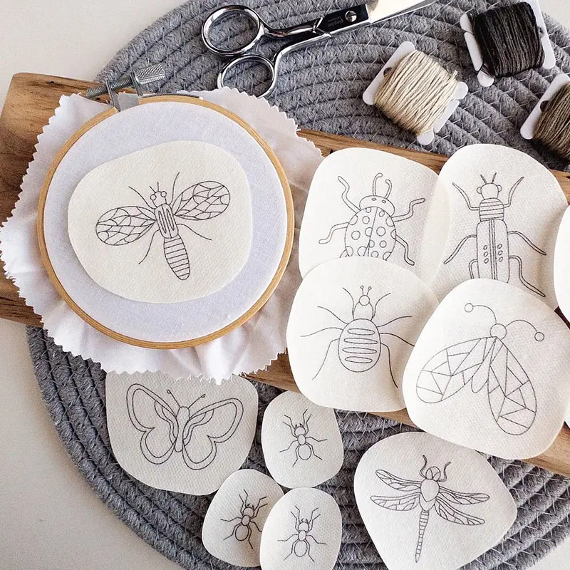 water soluble embroidery paper