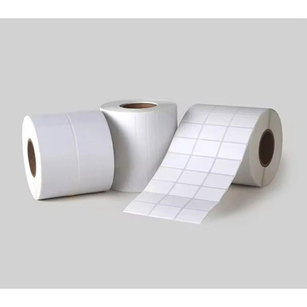 white plain adhesive labels