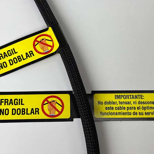 wrap around label cable labels for industrial