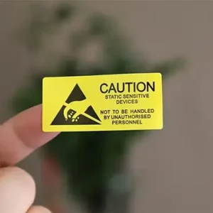 anti static caution labels