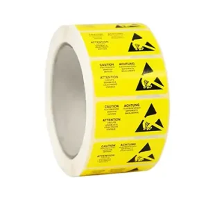 anti static warning labels