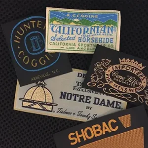 rubber clothing labels