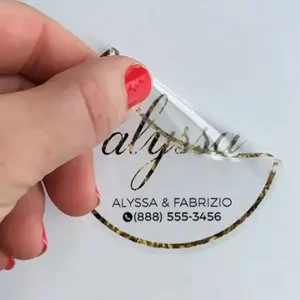 super sticky clear labels